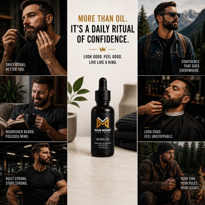 Man Made Beard Oil | Premium Beard Conditioning &amp; Grooming Oil