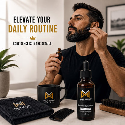 Man Made Beard Growth Oil | Soften, Smooth &amp; Nourish Your Beard