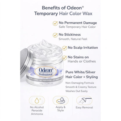 Odeon Professional Blonde Hair Color Wax – Temporary Hair Dye for Women &amp; Men | Washable, Natural Formula, Easy Styling (4.23oz)